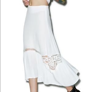 NWT For Love and Lemons Penelope Midi Skirt